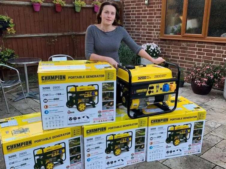 Five champion portable generators.